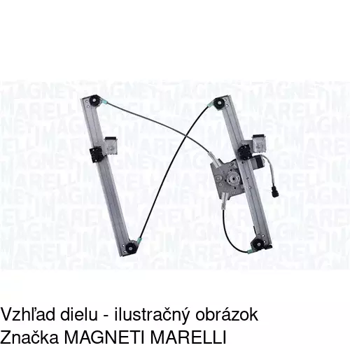Mechanizmus sťahovania okna elektrický bez motora 2040PSG4E /POLCAR/ - obr. 3