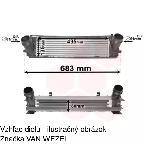 Chladiče vzduchu (Intercoolery) 20C1J81X /POLCAR/ - obr. 4