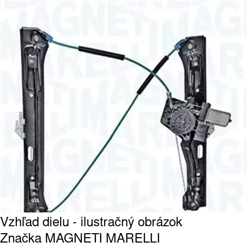 Elektrický mechanizmus okna dverí 20C1PSE1E /POLCAR/ - obr. 1