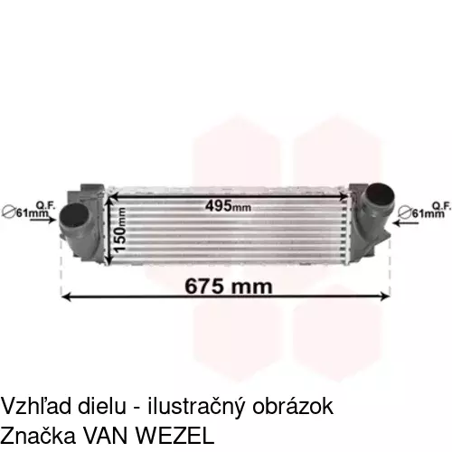 Chladiče vzduchu (Intercoolery) POLCAR 20X1J82X