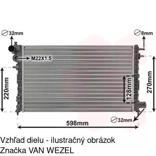 Chladiče vody 230608B3 /POLCAR/ - obr. 5
