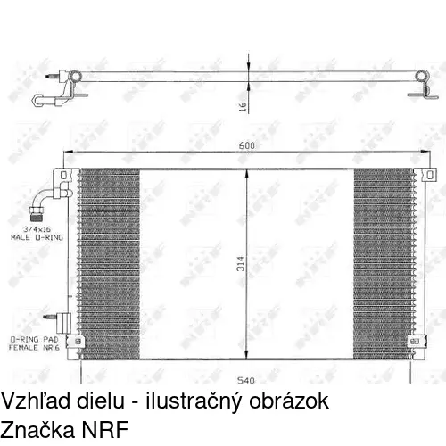 Chladiče klimatizácie 2306K8C2 /POLCAR/ - obr. 1