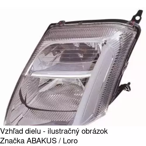 Hlavný reflektor 2308101E /POLCAR/ - obr. 3
