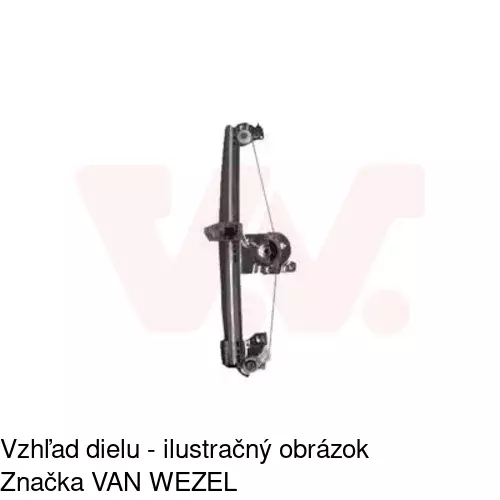 Elektrický mechanizmus okna dverí 2315PSE2A /POLCAR/ - obr. 4