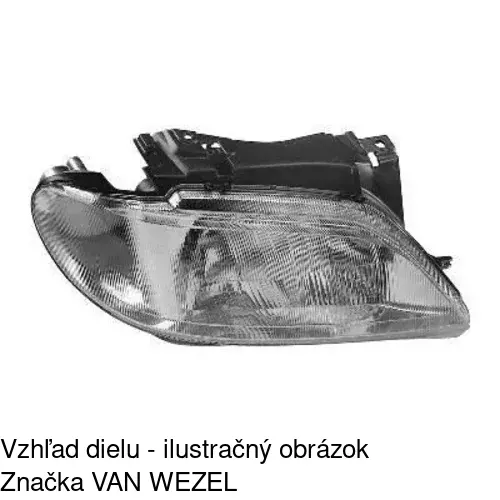 Hlavný reflektor 2326100E /POLCAR/ - obr. 3