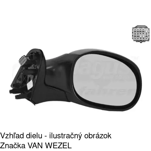 Vonkajšie zrkadlo 2327529E /POLCAR/ - obr. 2