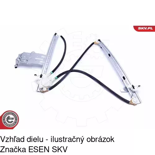 Elektrický mechanizmus okna dverí 2327PSE2 /POLCAR/ - obr. 5