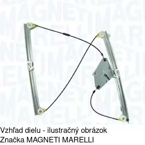 Mechanizmus sťahovania okna elektrický bez motora 2328PSG5 /POLCAR/ - obr. 1