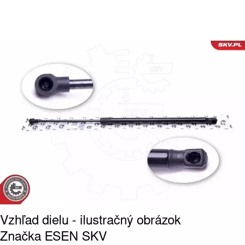 Plynová pružina 2329AB /POLCAR/ - obr. 3