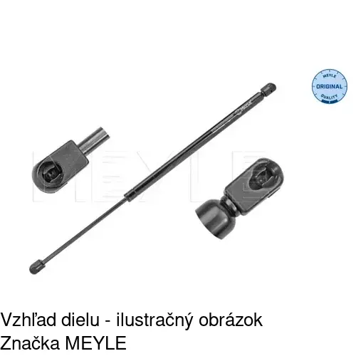 Plynová pružina 2331AB2 /POLCAR/ - obr. 1