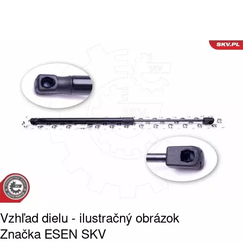 Plynová pružina 2332AB1D /POLCAR/ - obr. 2