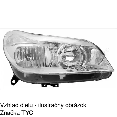Hlavný reflektor POLCAR 233309-E