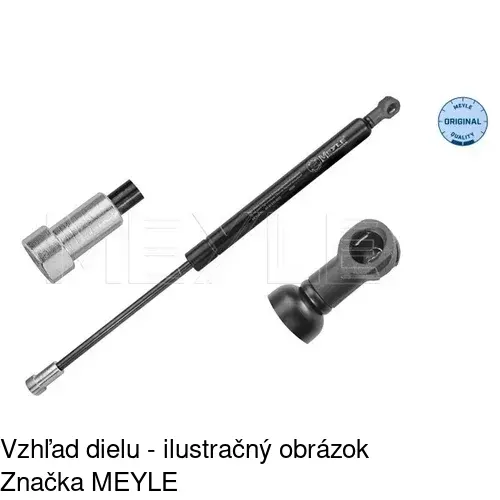 Plynová pružina 2334AB /POLCAR/ - obr. 2