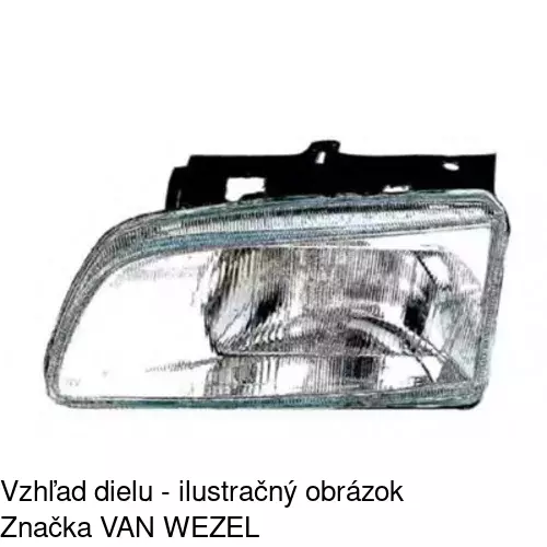 Hlavný reflektor 235009-V /POLCAR/ - obr. 4