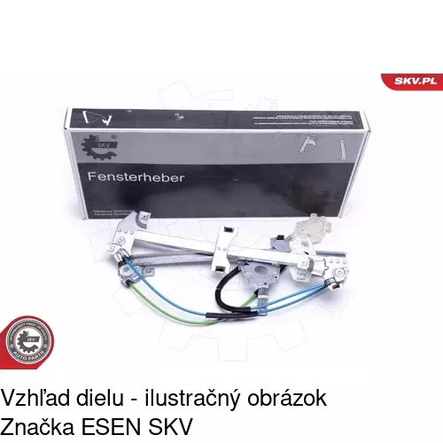 Manuálny mechanizmus okna dverí 2350PSM1 /POLCAR/ - obr. 3