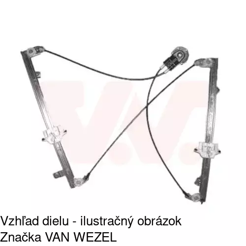 Manuálny mechanizmus okna dverí 2350PSM2 /POLCAR/ - obr. 4
