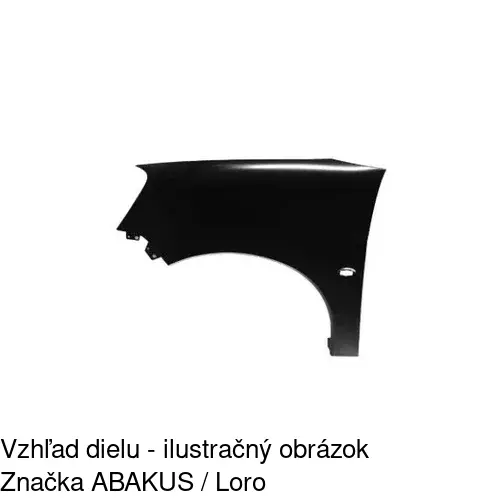 Predný blatník 235101 /POLCAR/ - obr. 2