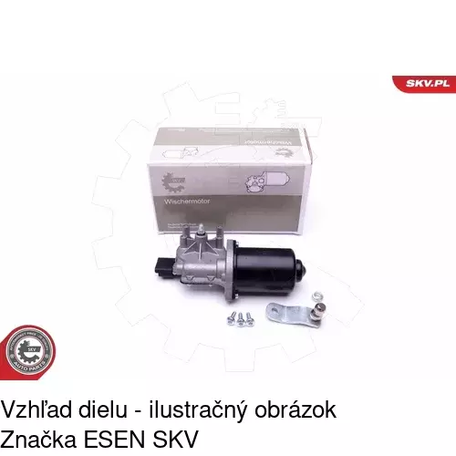 Náhon stieračov s motorom POLCAR 2371ZWP2