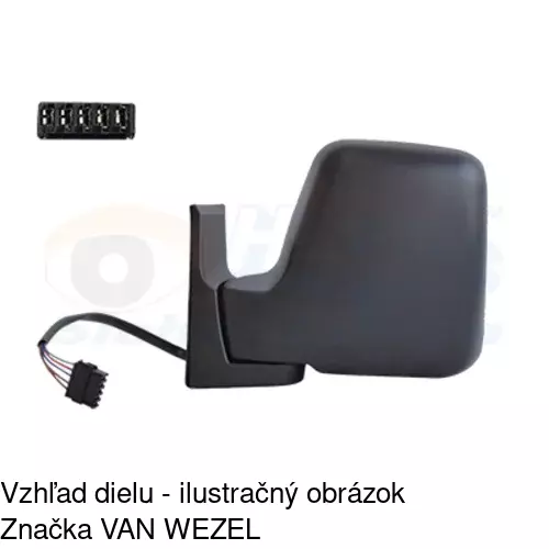 Vonkajšie zrkadlo 2395514E /POLCAR/ - obr. 2