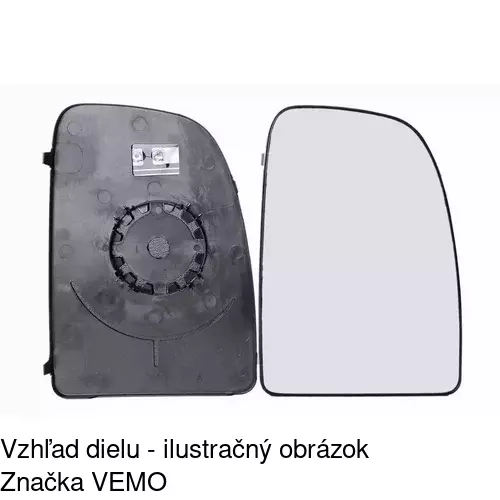 Sklo vonkajšieho zrkadla s držiakom 2396553E /POLCAR/ - obr. 5