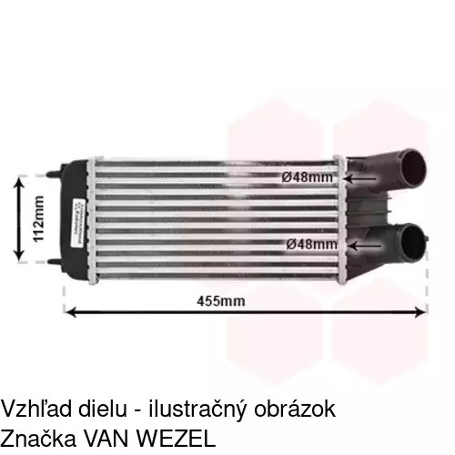 Chladiče vzduchu (Intercoolery) 2397J8-1 /POLCAR/ - obr. 2
