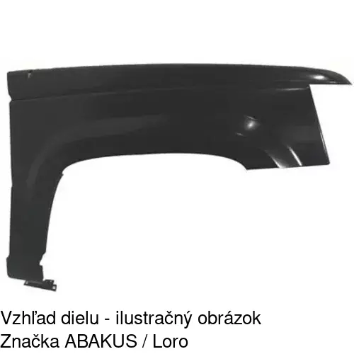 Predný blatník 240402-1 /POLCAR/