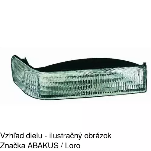 Predná smerovka s obrysom POLCAR 240619