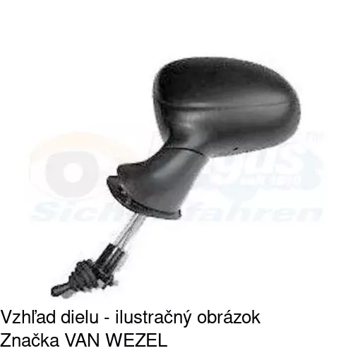 Vonkajšie zrkadlo 2501513E /POLCAR/ - obr. 1