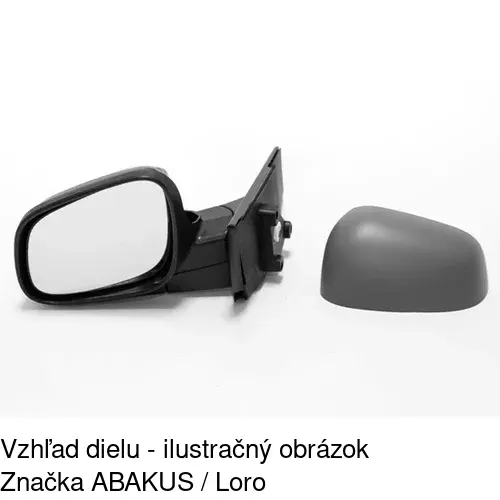 Vonkajšie zrkadlo 2502514E /POLCAR/ - obr. 3