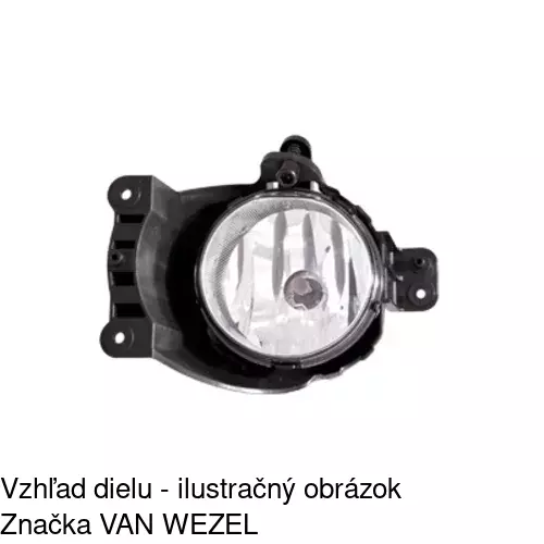 Hmlové svetlo - predné 25B129-E /POLCAR/ - obr. 2