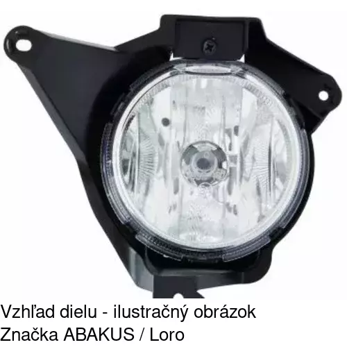 Hmlové svetlo - predné POLCAR 25M129-E