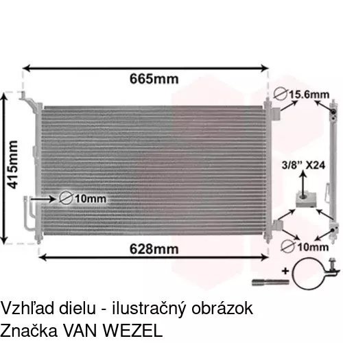 Chladiče klimatizácie 2707K81K /POLCAR/ - obr. 4