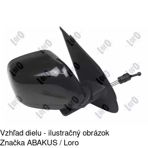 Vonkajšie zrkadlo 2708521E /POLCAR/ - obr. 3
