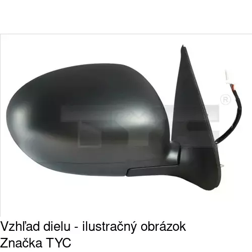 Rám vonkajšieho zrkadla POLCAR 271354TE