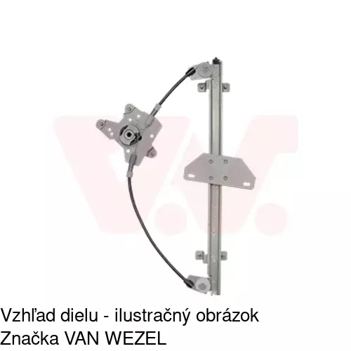 Mechanizmus sťahovania okna elektrický bez motora 2713PSG2 /POLCAR/ - obr. 4