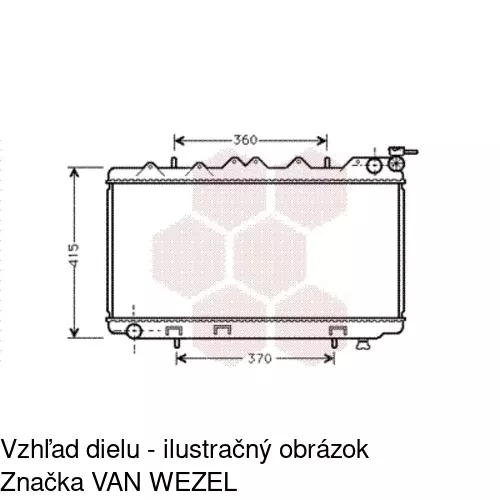 Chladiče vody 2728081K /POLCAR/ - obr. 2
