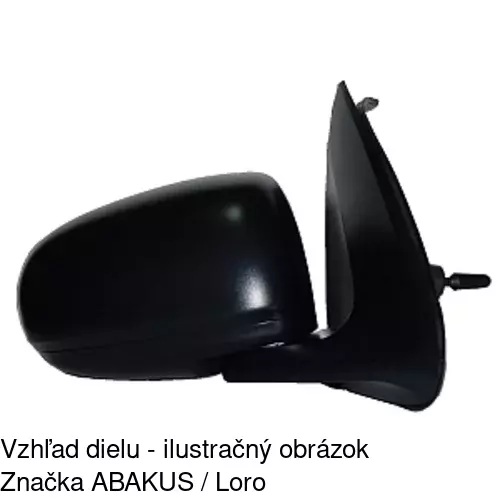 Vonkajšie zrkadlo 2755521M /POLCAR/ - obr. 2