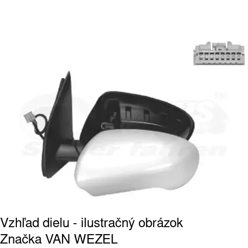 Rám vonkajšieho zrkadla 275954PM /POLCAR/ - obr. 4