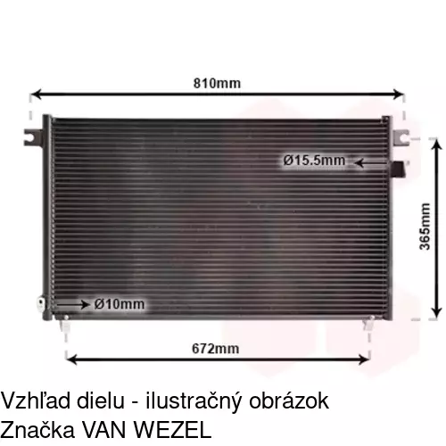 Chladiče klimatizácie 2777K8C2 /POLCAR/ - obr. 1