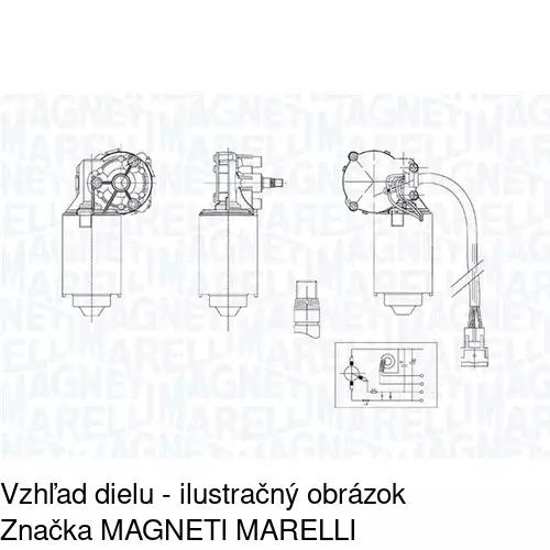 Motorček stieračov 2800SWP1 /POLCAR/ - obr. 1