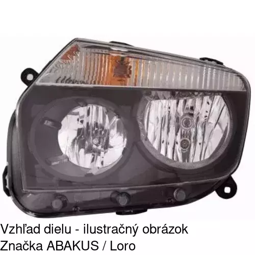 Hlavný reflektor 2820092E /POLCAR/ - obr. 2