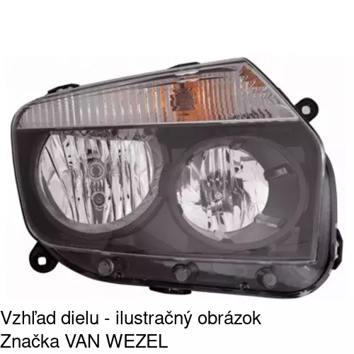 Hlavný reflektor 2820101E /POLCAR/ - obr. 3