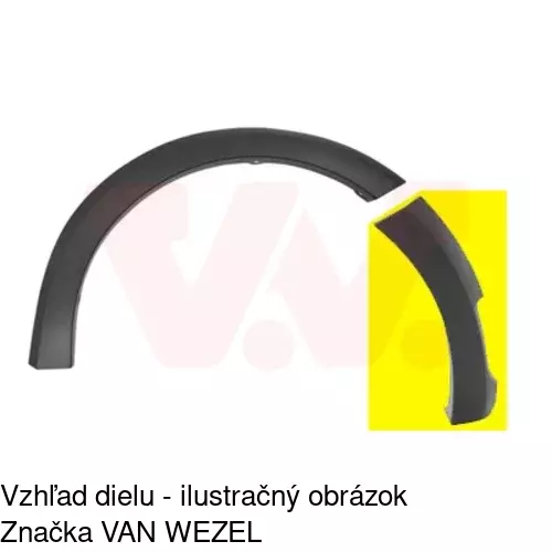 Lišta nárazníka 28B20716 /POLCAR/ - obr. 1