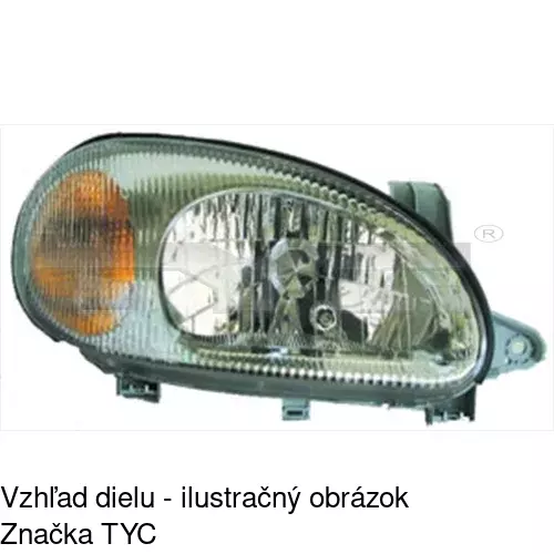 Hlavný reflektor 2912096E /POLCAR/ - obr. 1