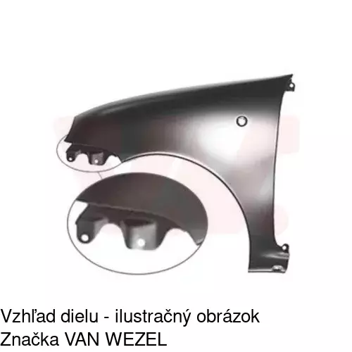 Predný blatník 300201 /POLCAR/ - obr. 2