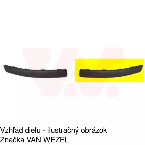 Lišta nárazníka 300307-7 /POLCAR/ - obr. 2