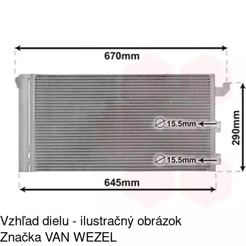 Chladiče klimatizácie 3003K8C2 /POLCAR/ - obr. 4