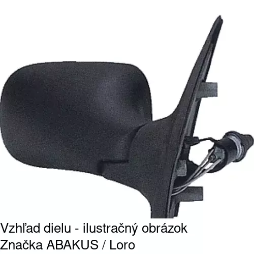 Vonkajšie zrkadlo 3017511E /POLCAR/ - obr. 2
