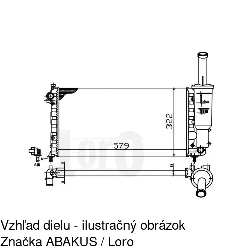 Chladiče vody 302208B6 /POLCAR/ - obr. 3