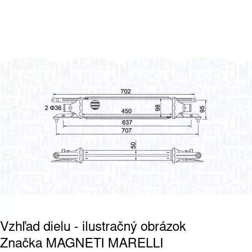 Chladiče vzduchu (Intercoolery) 3024J81X /POLCAR/ - obr. 1